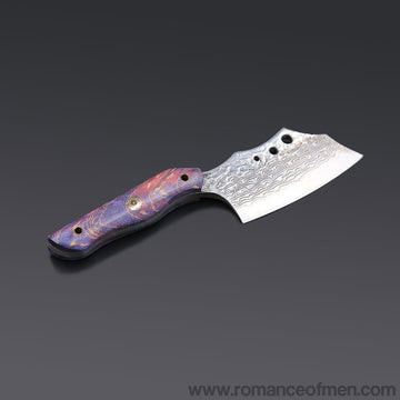 The dragonrita Damascus steel pocket knife-Romance of Men